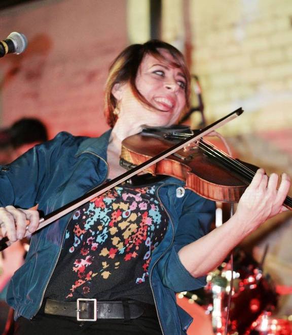 Rebecca Lynn, Musician, playing violin