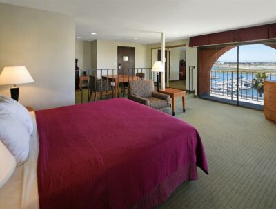 Golden Sails Hotel room overlooking the marina