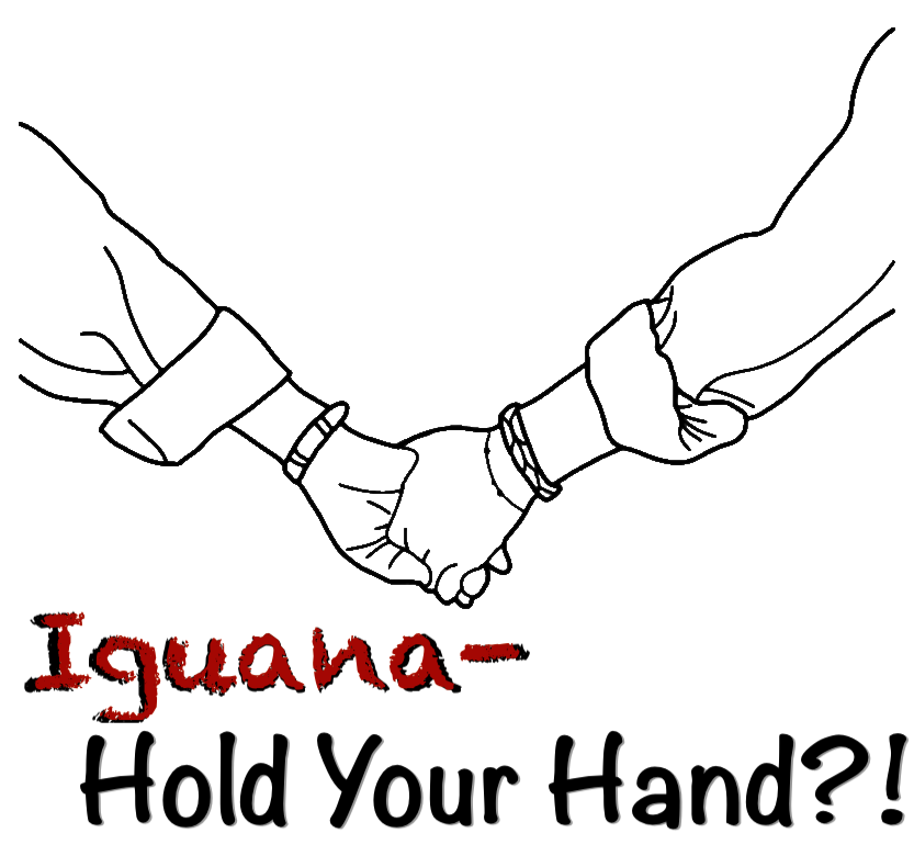Iguana hold your hand